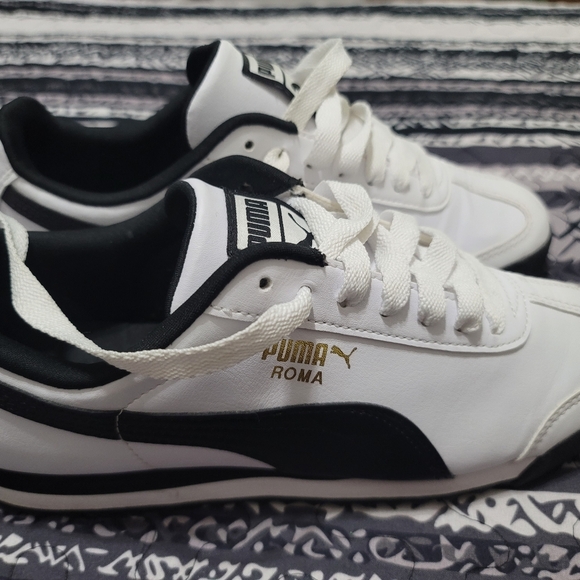 PUMA Men's Roma Sneaker  Sz 6.5 Women's 8 no box EUC - Picture 2 of 6